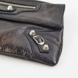 balenciaga City Clutch Black Iridescent