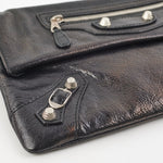 balenciaga City Clutch Black Iridescent