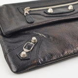 balenciaga City Clutch Black Iridescent
