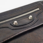 balenciaga City Clutch Black Iridescent