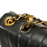 Chanel Mademoiselle Decacoco 30 Chain houlder Bag Black  Lady Chanel