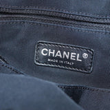 Chanel Matelasse Chain COCO Mark Tote Bag Canvas Gray CC Auth ac2943