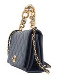 AS2639 Triple Pearl Chain Turnlock Flap Shoulder Bag Department Store Invoice 33802 Chanel
