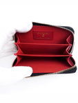 19 Zip Around Lambskin Card Wallet Black Chanel