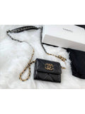 19 Chain Flap Mini Bag Black Chanel