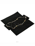 100th Anniversary Stone Long Necklace Pearl CC Logo Chain Chanel