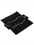 100th Anniversary Stone Long Necklace Pearl CC Logo Chain Chanel