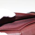 Chanel Long Wallet Lamb Skin Black CC Auth am4587