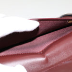 Chanel Long Wallet Lamb Skin Black CC Auth am4587