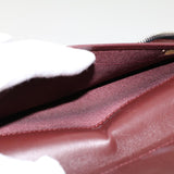 Chanel Long Wallet Lamb Skin Black CC Auth am4587