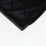 Chanel Long Wallet Lamb Skin Black CC Auth am4587