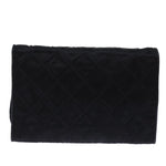 Chanel Matelasse Chain Shoulder Bag Satin Black CC Auth am6152A
