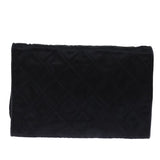 Chanel Matelasse Chain Shoulder Bag Satin Black CC Auth am6152A