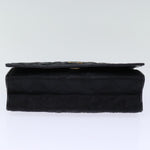 Chanel Matelasse Chain Shoulder Bag Satin Black CC Auth am6152A