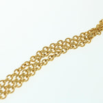 Chanel Matelasse Chain Necklace metal Gold Tone CC Auth ar11061