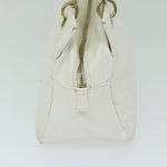 Chanel Matelasse Chain Shoulder Bag Caviar Skin White CC Auth ar11502