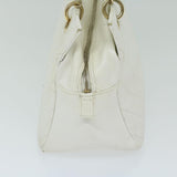 Chanel Matelasse Chain Shoulder Bag Caviar Skin White CC Auth ar11502