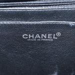 Chanel Matelasse 30 Turn Lock Chain Bag Caviar Skin Black CC Auth ar11992A