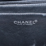 Chanel Matelasse 30 Turn Lock Chain Bag Caviar Skin Black CC Auth ar11992A