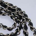Chanel Matelasse 30 Turn Lock Chain Bag Caviar Skin Black CC Auth ar11992A