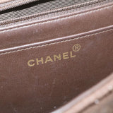 Chanel Matelasse 30 Double Chain New Shoulder Bag Suede Brown CC Auth ar4582