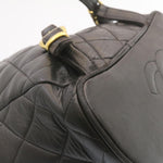 Chanel Matelasse Backpack Leather Black Gold Tone CC Auth ar4662A