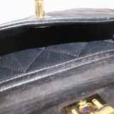 Chanel Matelasse Backpack Leather Black Gold Tone CC Auth ar4662A