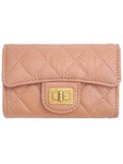 2.55 Vintage Flap Card Wallet Beige Chanel