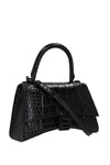 balenciaga Hourglass S in Croc Embossed Leather