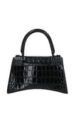 balenciaga Hourglass S in Croc Embossed Leather