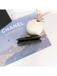 2.55 Vintage Tri-Fold Calfskin Half Wallet Black Chanel
