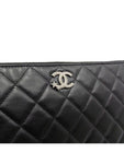 AP3749 Crystal Star Logo Black Lambskin Small Pouch Bag Chanel