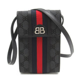 balenciaga balenciaga  GUCCI Pochette Hacker Project Shoulder Bag  Canvas  Black 680130