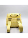 A15958 Yellow color fabric new travel backpack and crossbag Chanel