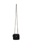 AP1340 Black Caviar Skin Vanity Gold Mini Chain Cross Bag Chanel