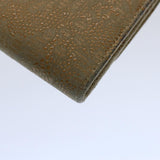 Chanel Long Wallet Suede Beige CC Auth bs10744