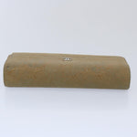 Chanel Long Wallet Suede Beige CC Auth bs10744