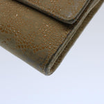 Chanel Long Wallet Suede Beige CC Auth bs10744