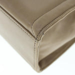 balenciaga Hand Bag Leather Beige Auth bs11037