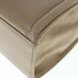 balenciaga Hand Bag Leather Beige Auth bs11037