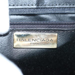 balenciaga Hand Bag Leather Beige Auth bs11037