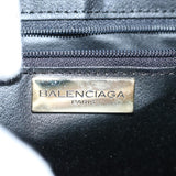 balenciaga Hand Bag Leather Beige Auth bs11037