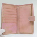 Chanel Long Wallet Caviar Skin Pink CC Auth bs11186