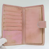 Chanel Long Wallet Caviar Skin Pink CC Auth bs11186