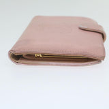 Chanel Long Wallet Caviar Skin Pink CC Auth bs11186