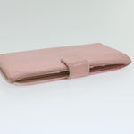 Chanel Long Wallet Caviar Skin Pink CC Auth bs11186