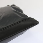 balenciaga Clutch Bag Leather Nylon Black 273023 Auth bs11228