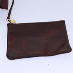 Chanel Matelasse Chain Shoulder Bag Caviar Skin Red CC Auth bs13246
