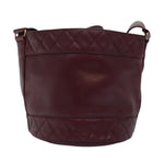 Chanel Matelasse Chain Shoulder Bag Caviar Skin Red CC Auth bs13246