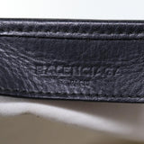 balenciaga Cabas S Hand Bag Canvas White Black Auth bs13699